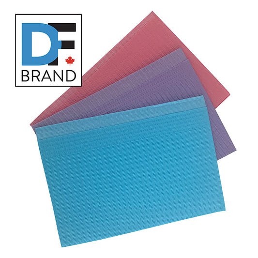 DF BRAND DENTAL BIBS BLUE 500/CASE