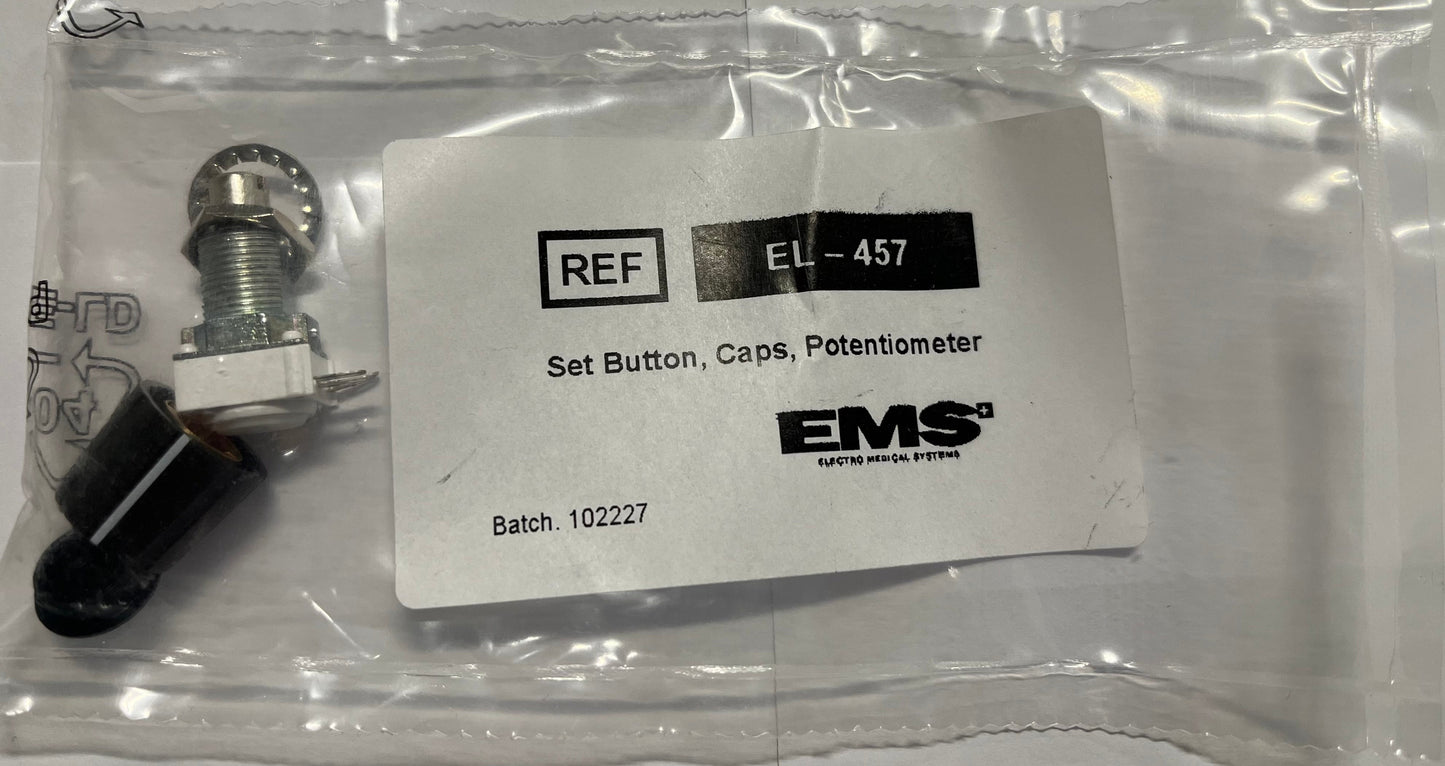 EMS set button, Caps, Potentiometer
